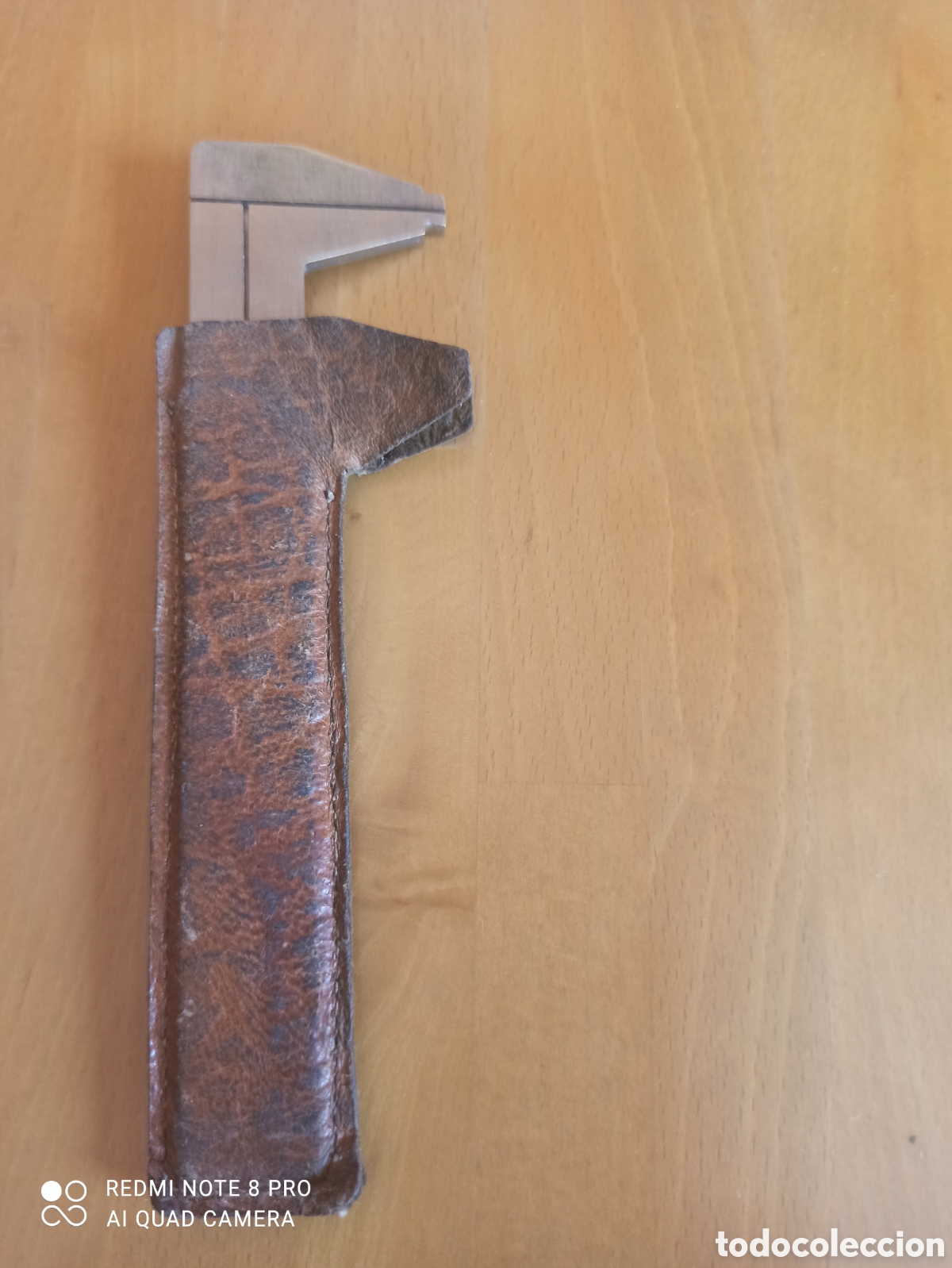 Antig&uuml;edades: Pie de rey antiguo, con su estuche de piel - Foto 4