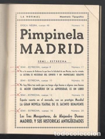 Antig&uuml;edades: MUESTRARIO TIPOGRAFICO. LA NORMAL. Offset, ediciones, relieves. - Foto 3