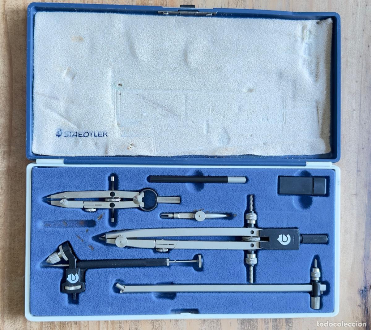 Antig&uuml;edades: CAJA COMPAS BIGOTERA STAEDTLER MARS, 55308. - Foto 1