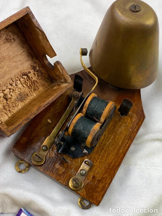 Tel&eacute;fonos: TIMBRE ANTIGUO PARA TELEFONO TIPO MAGNETO - Foto 6