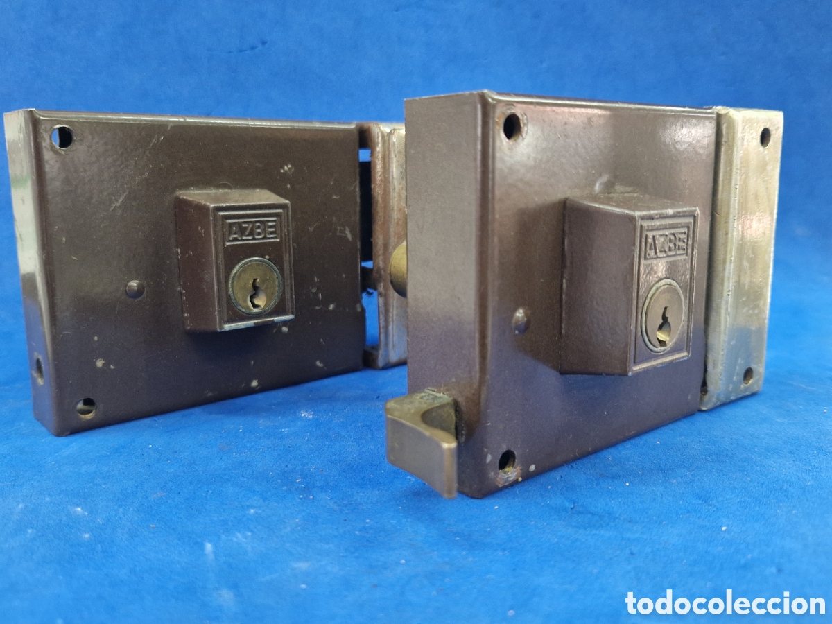 Antig&uuml;edades: Lote 2 cerraduras sin llave - Foto 1