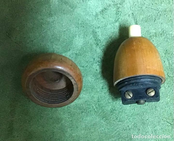 Antig&uuml;edades: BELLOTA, INTERRUPTOR DE MADERA - Foto 3