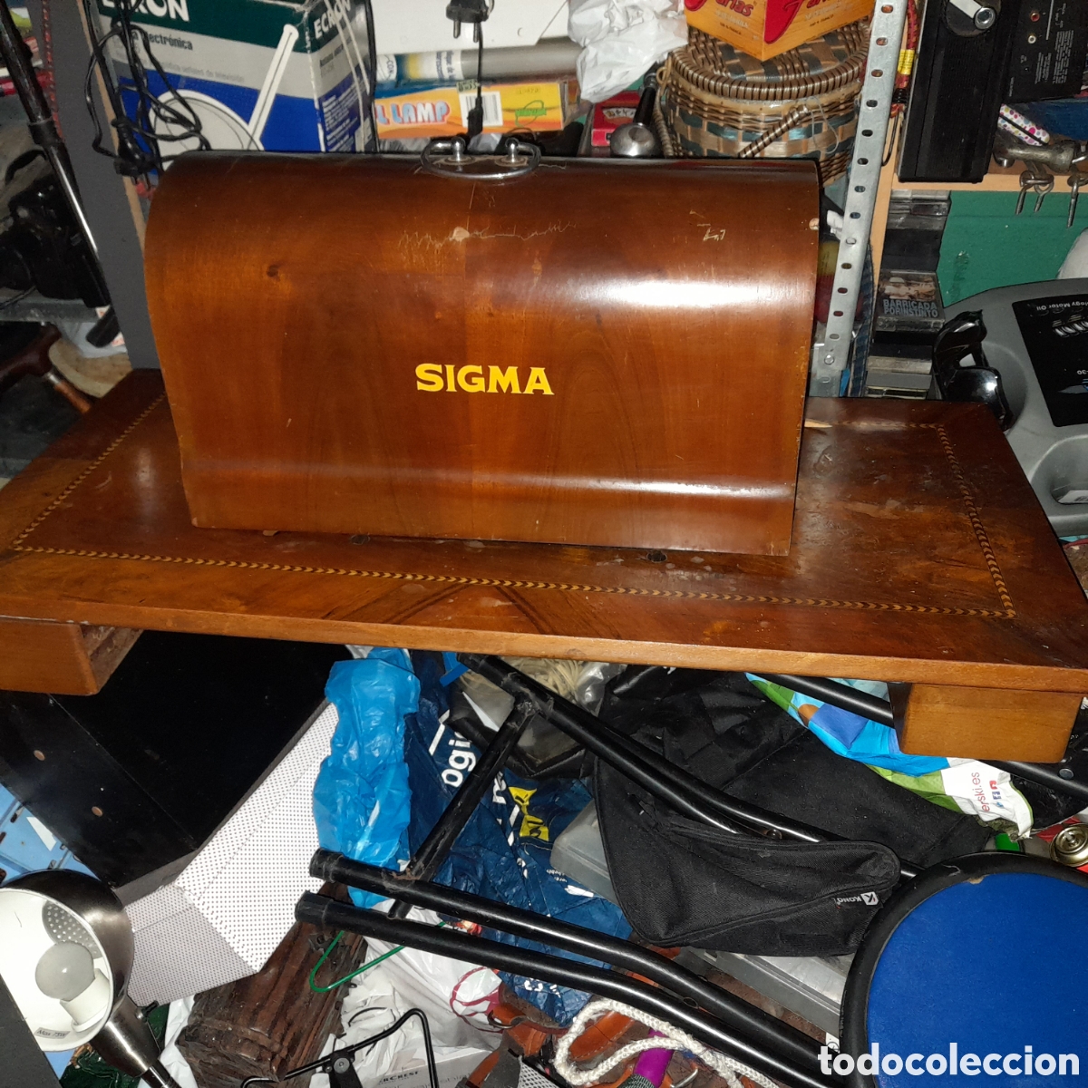 Antig&uuml;edades: M&aacute;quina de coser sigma modelo A - Foto 7