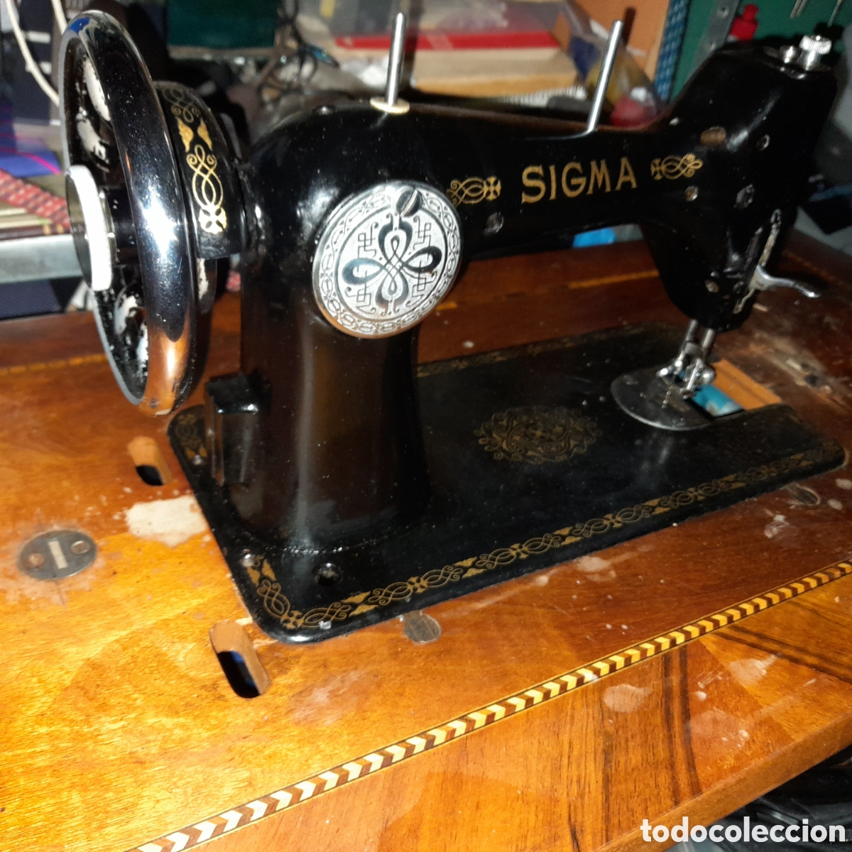 Antig&uuml;edades: M&aacute;quina de coser sigma modelo A - Foto 11