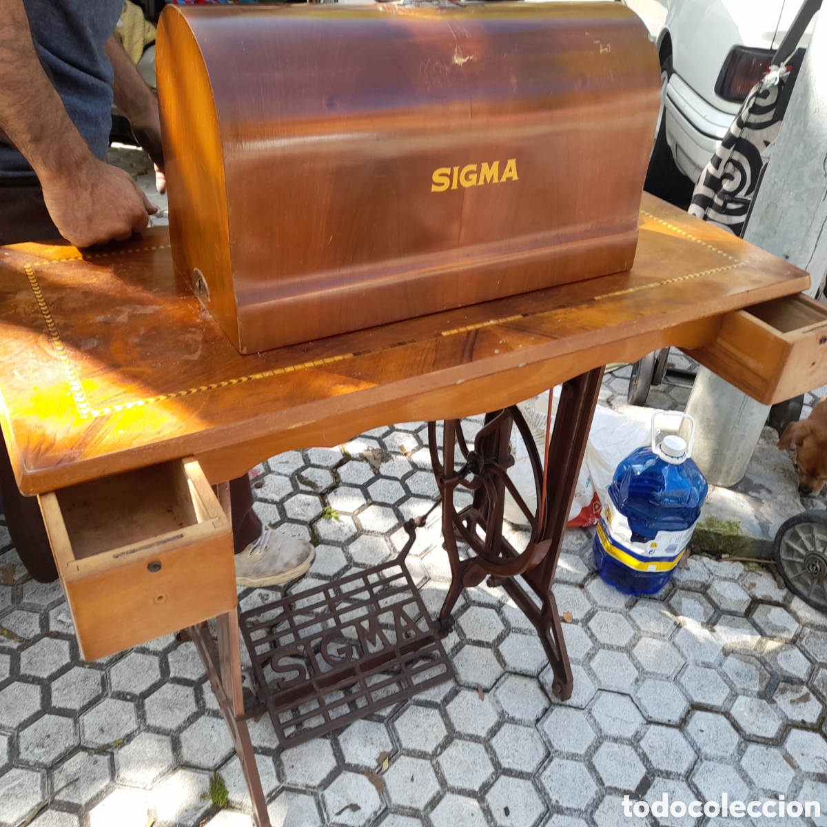 Antig&uuml;edades: M&aacute;quina de coser sigma modelo A - Foto 14