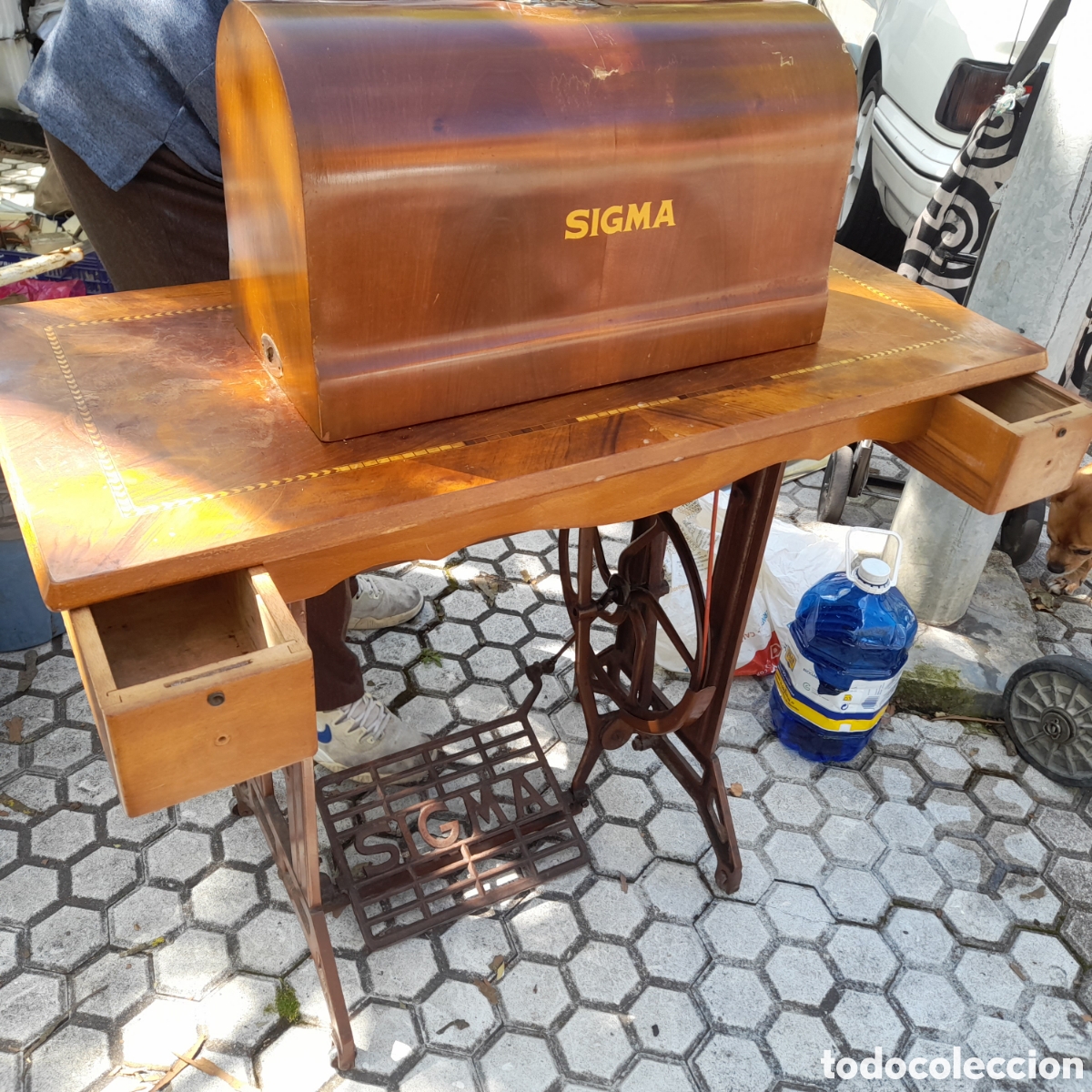 Antig&uuml;edades: M&aacute;quina de coser sigma modelo A - Foto 15