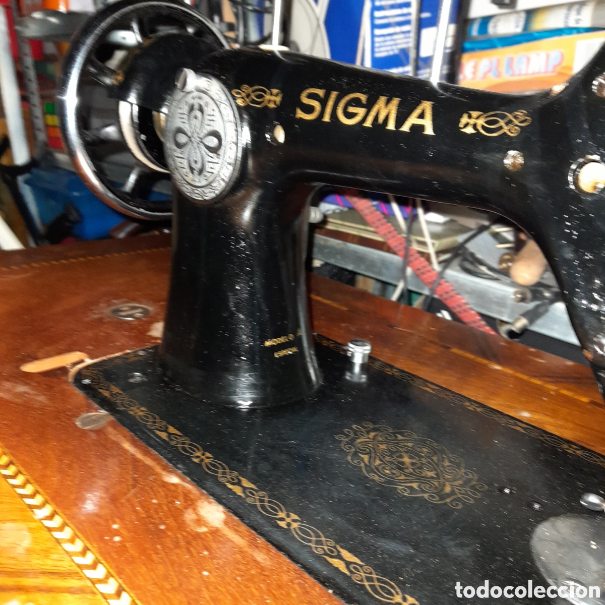 Antig&uuml;edades: M&aacute;quina de coser sigma modelo A - Foto 16