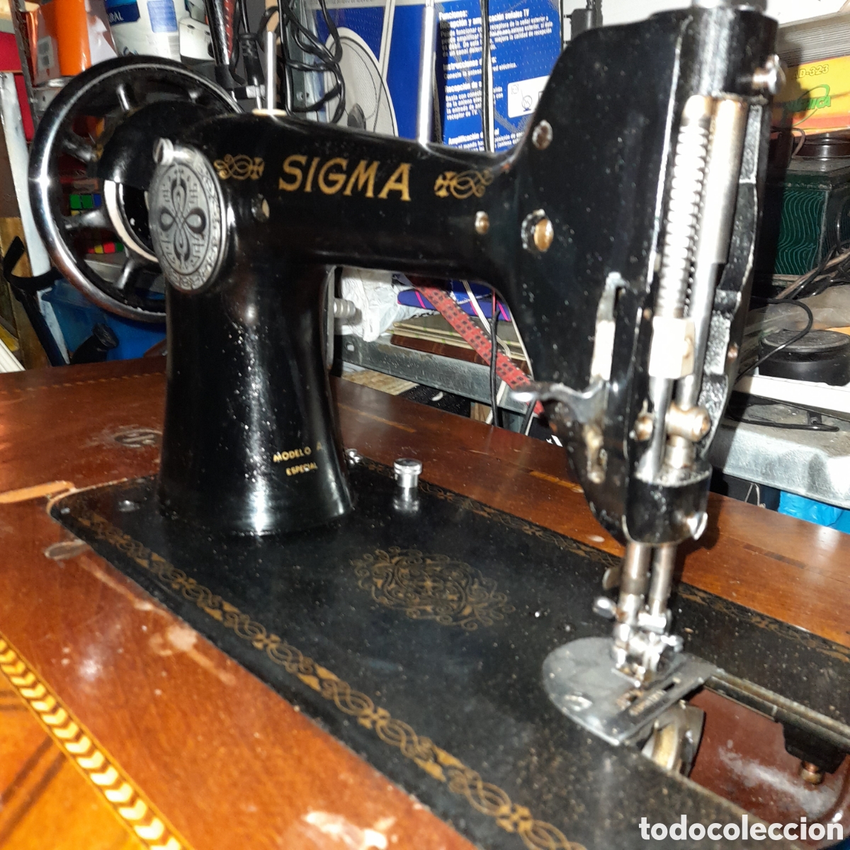 Antig&uuml;edades: M&aacute;quina de coser sigma modelo A - Foto 17