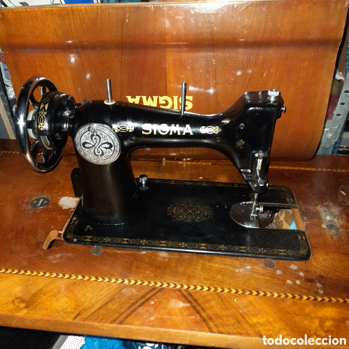 Antig&uuml;edades: M&aacute;quina de coser sigma modelo A - Foto 18