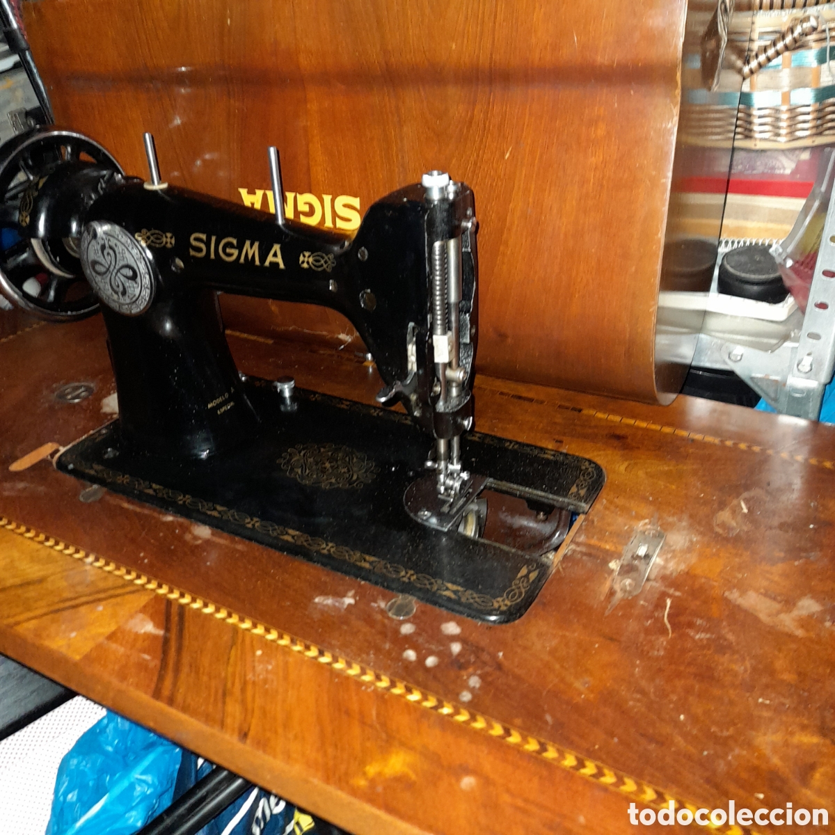 Antig&uuml;edades: M&aacute;quina de coser sigma modelo A - Foto 19