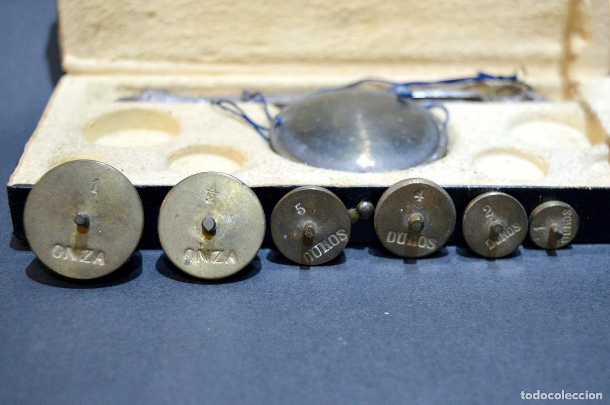 Antig&uuml;edades: ANTIGUA BALANZA DE PRECISION CON PONDERALES COMPLETA - Foto 5