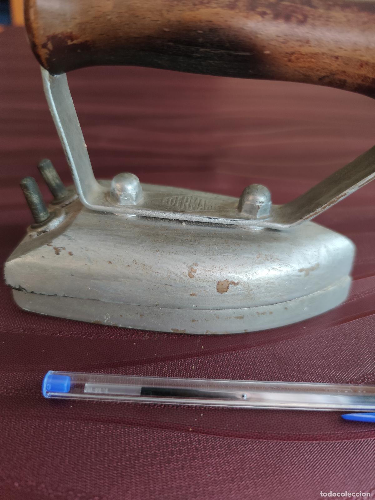 Antig&uuml;edades: Antigua Plancha Marca Edermann, Pesa Un kilo Doscientos. - Foto 4