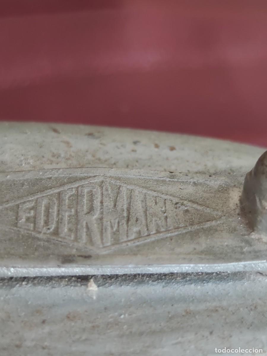 Antig&uuml;edades: Antigua Plancha Marca Edermann, Pesa Un kilo Doscientos. - Foto 7