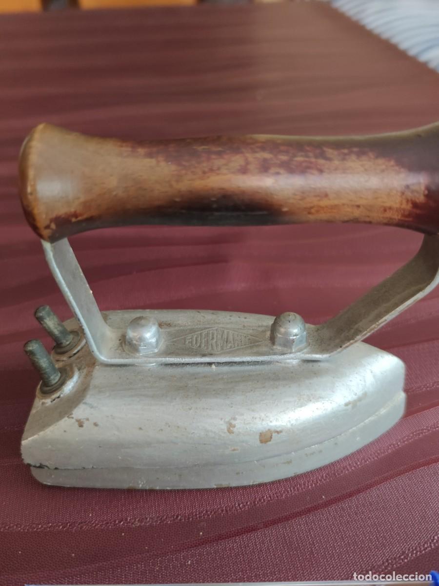 Antig&uuml;edades: Antigua Plancha Marca Edermann, Pesa Un kilo Doscientos. - Foto 8