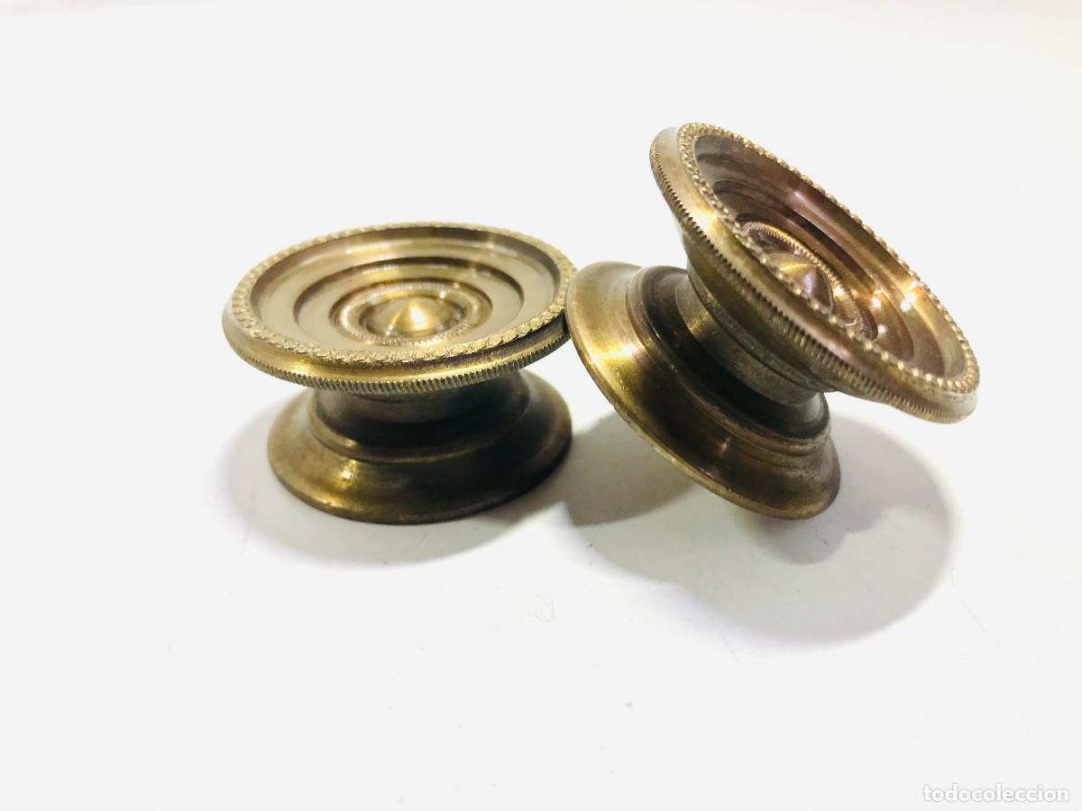 lote de 4 tiradores antiguos de bronce - Compra venta en todocoleccion