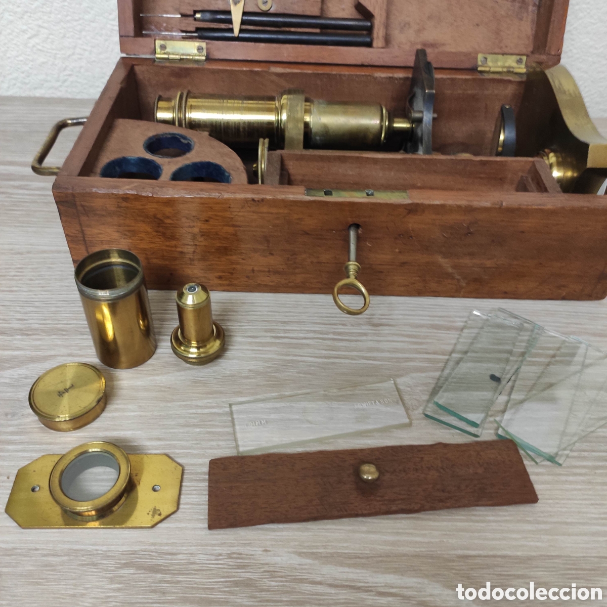 Antig&uuml;edades: MICROSCOPIO S. MAW SON & THOMPSON CA 1880 - Foto 5