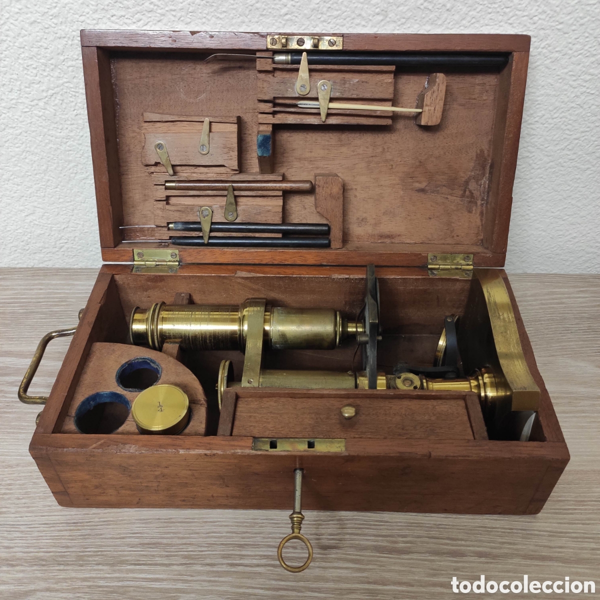Antig&uuml;edades: MICROSCOPIO S. MAW SON & THOMPSON CA 1880 - Foto 2