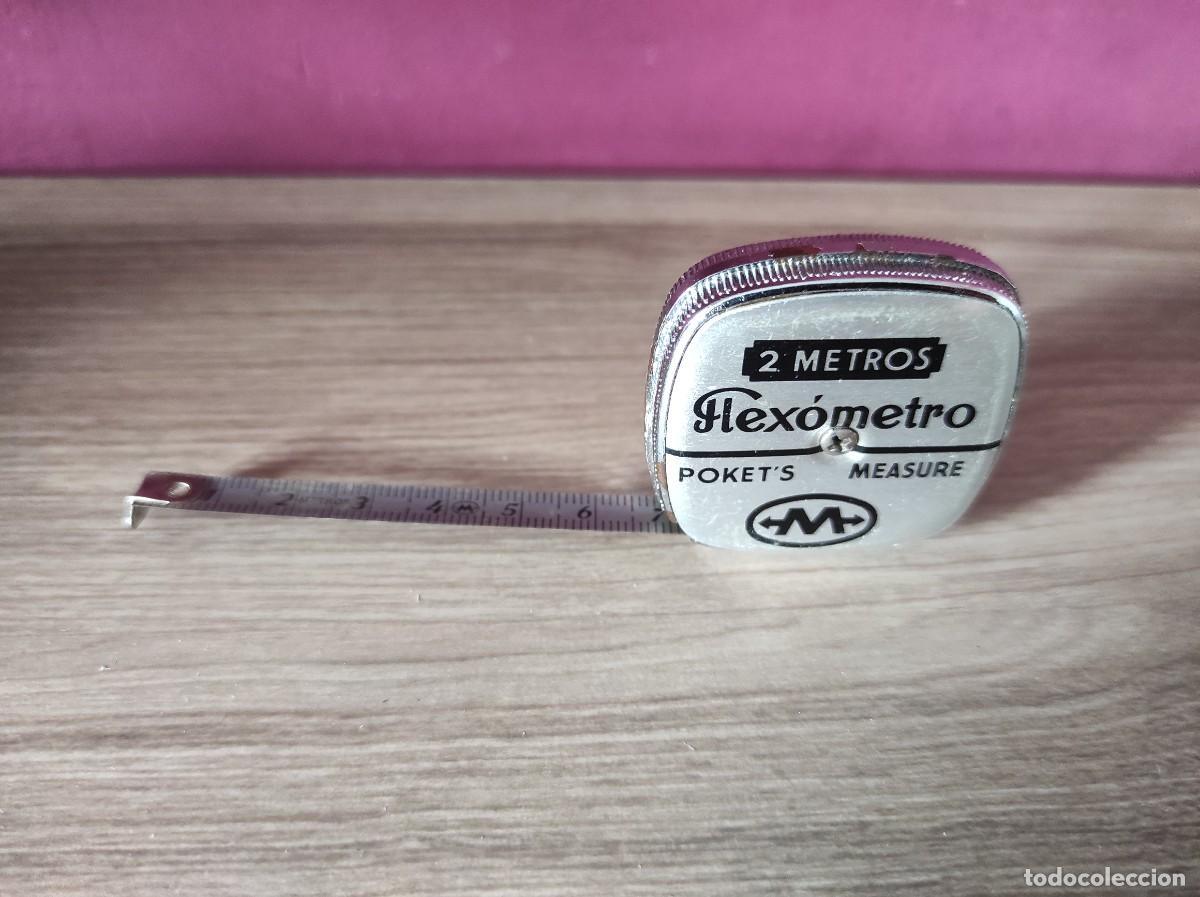 Antig&uuml;edades: ❇️ ANTIGUO FLEX&Oacute;METRO POKETS MEASURE 2 METROS ❇️ - Foto 2