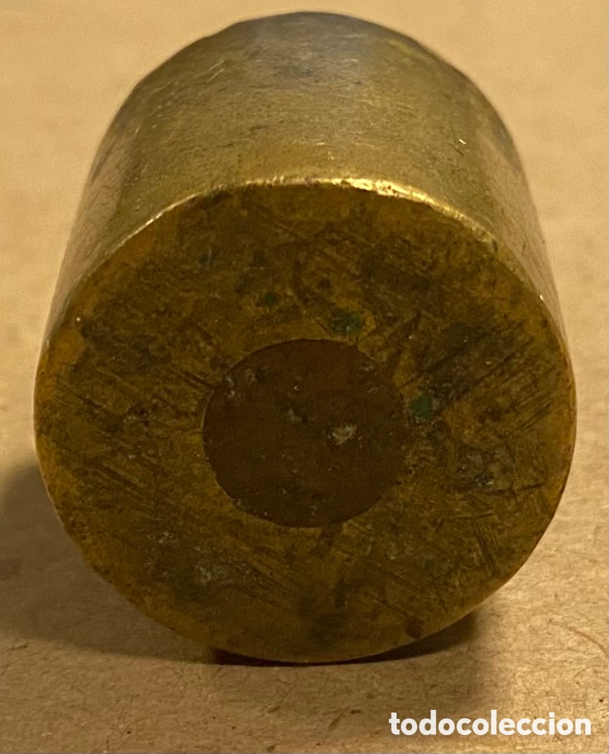 Antig&uuml;edades: ANTIGUA PESA DE PRECISI&Oacute;N DE BRONCE DE 200 Grs. - Foto 3