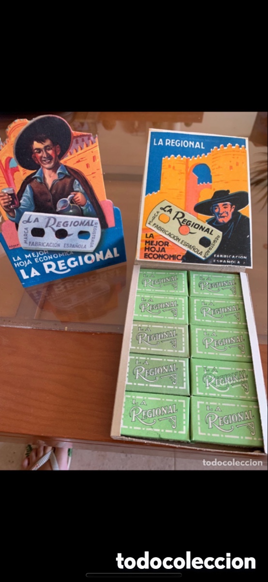 Antig&uuml;edades: Lote cuchillas afeitar antiguas - Foto 2