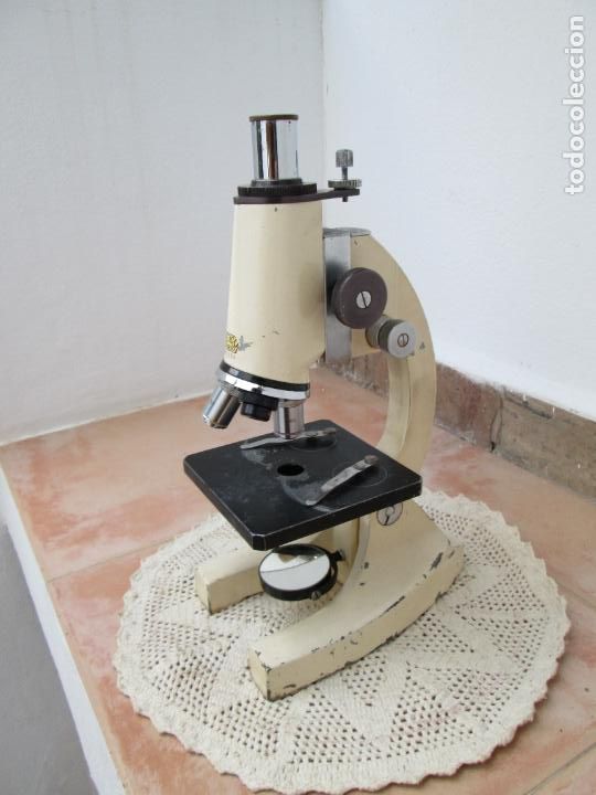 Antig&uuml;edades: Antiguo Microscopio &Oacute;ptico-Paris. - Foto 3