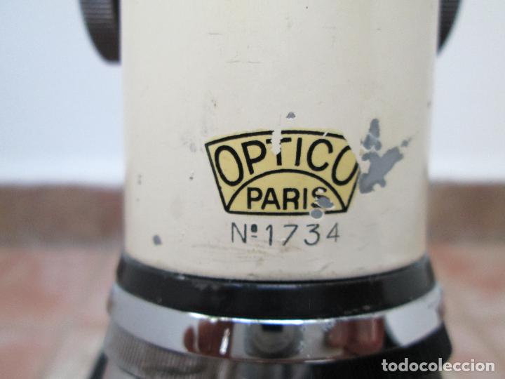 Antig&uuml;edades: Antiguo Microscopio &Oacute;ptico-Paris. - Foto 4