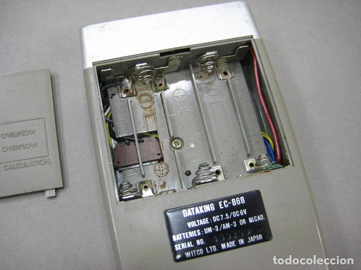 Antig&uuml;edades: CALCULADORA DATAKING 868. NO FUNCIONA. ELECTRONIC CALCULATOR - Foto 4
