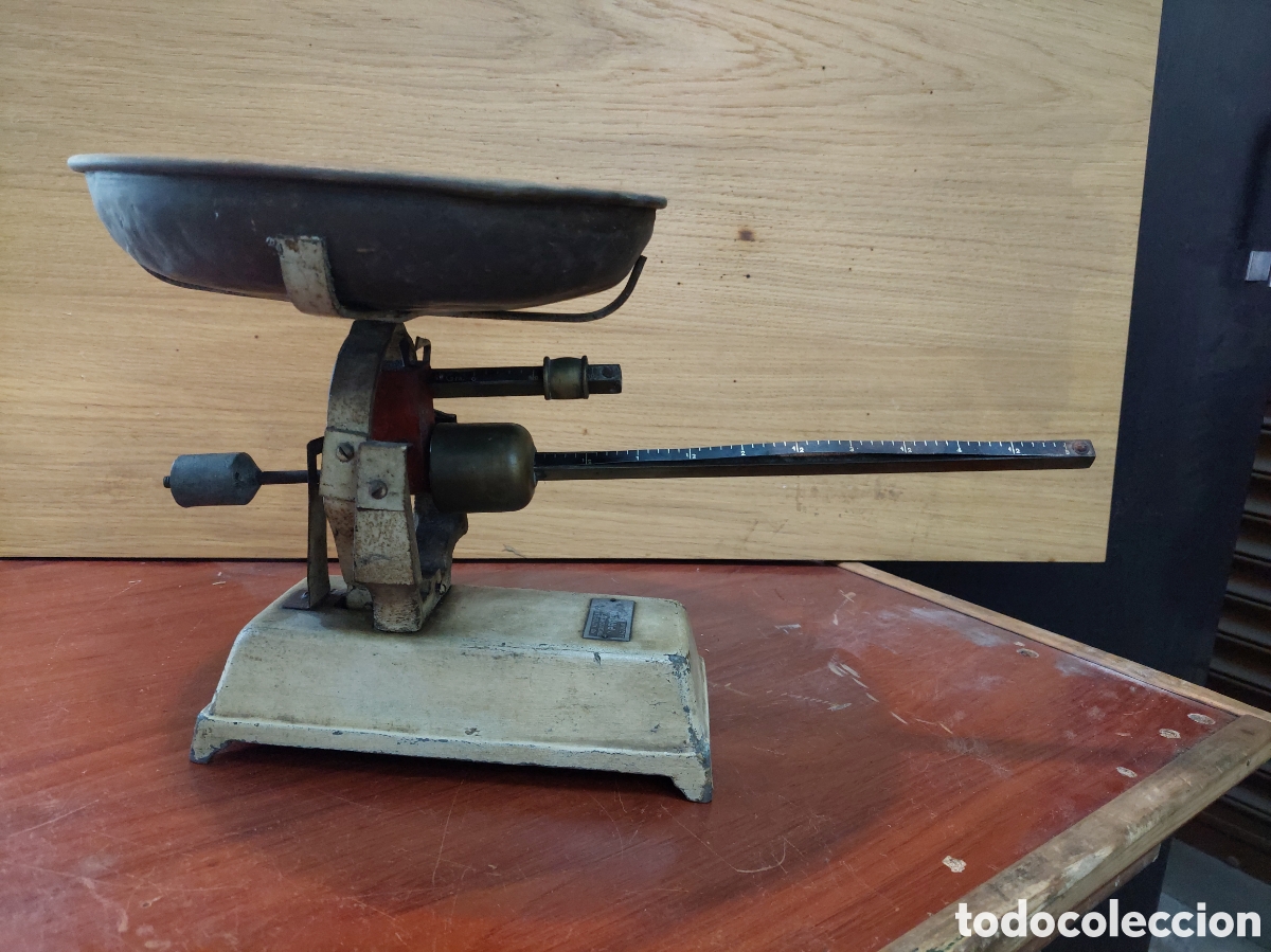 Antig&uuml;edades: Balanza monoplato. Completa. - Foto 1