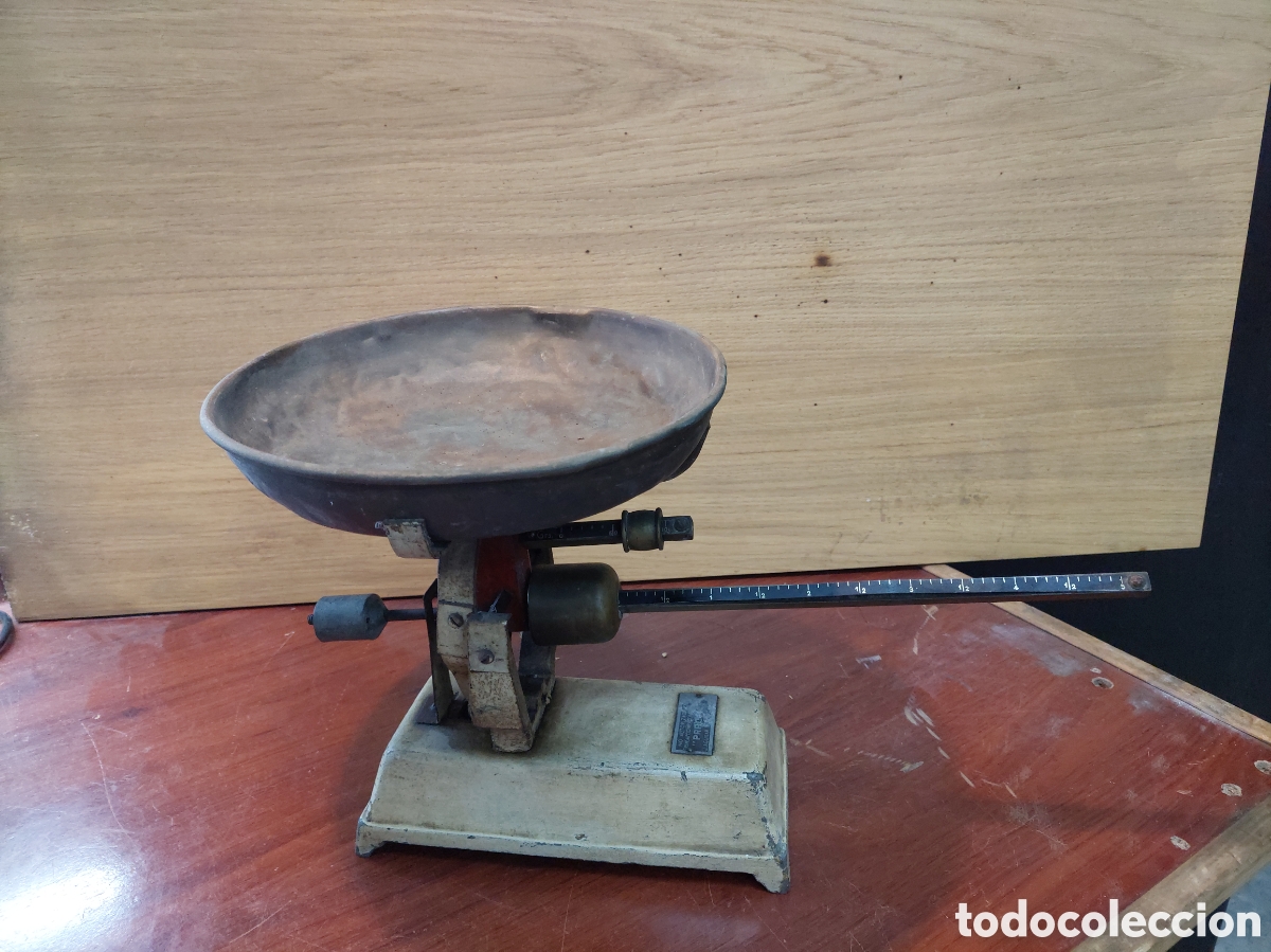Antig&uuml;edades: Balanza monoplato. Completa. - Foto 3