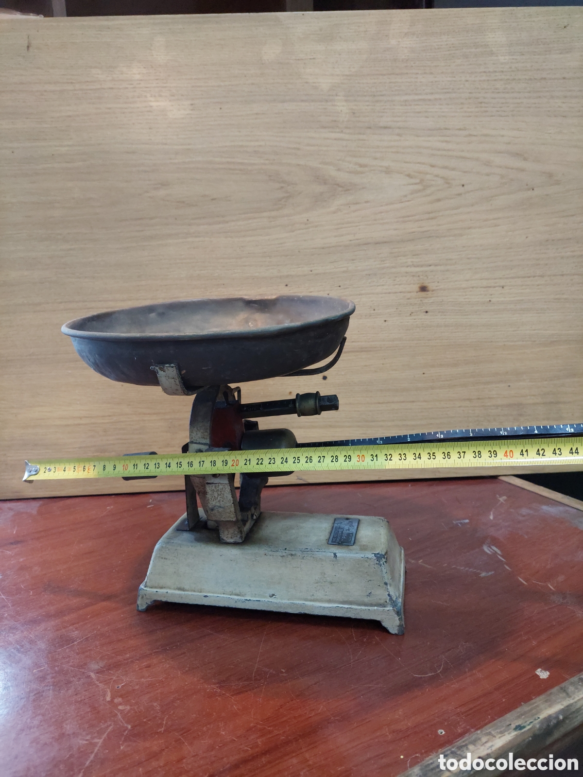 Antig&uuml;edades: Balanza monoplato. Completa. - Foto 4