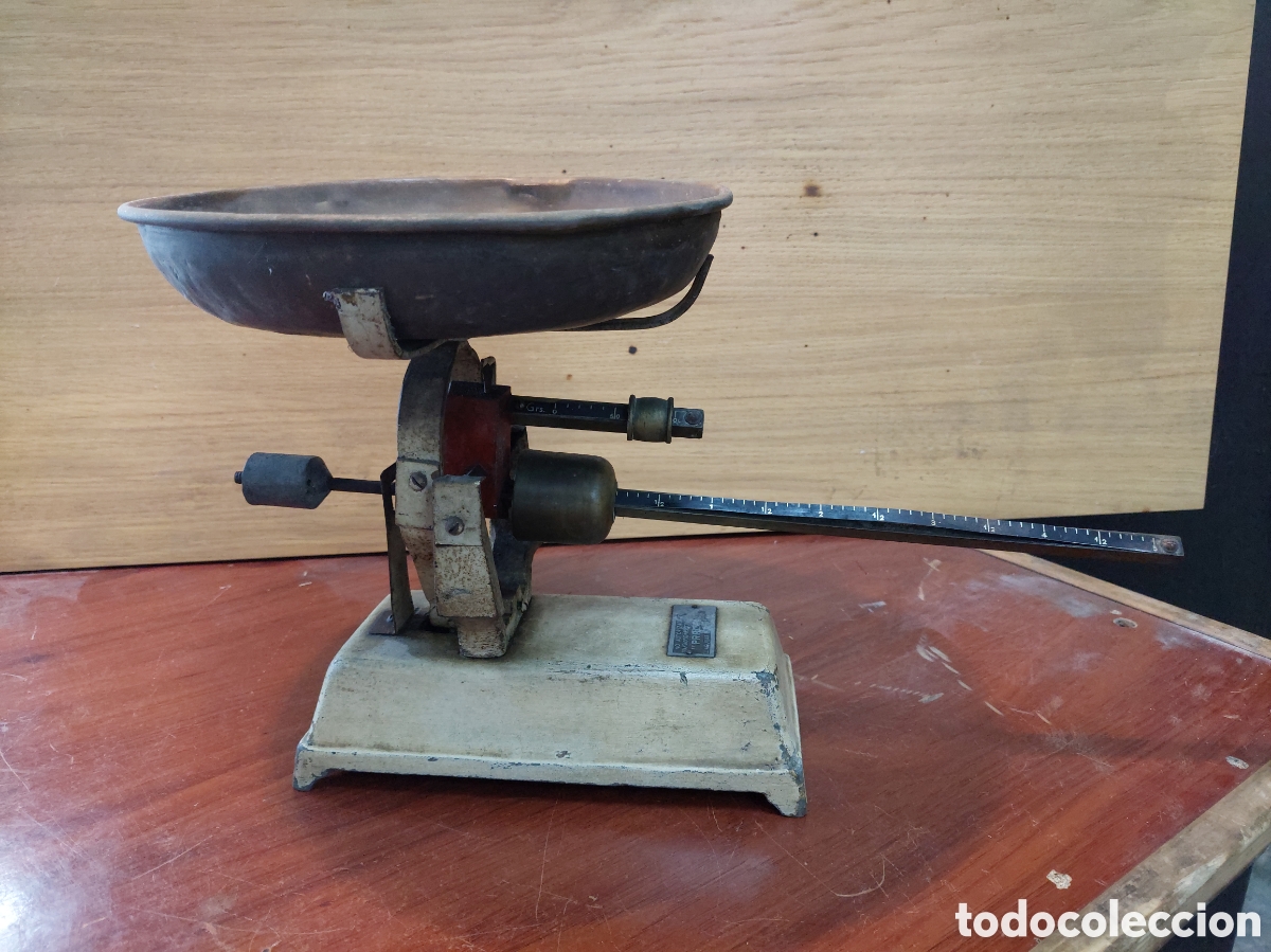 Antig&uuml;edades: Balanza monoplato. Completa. - Foto 6