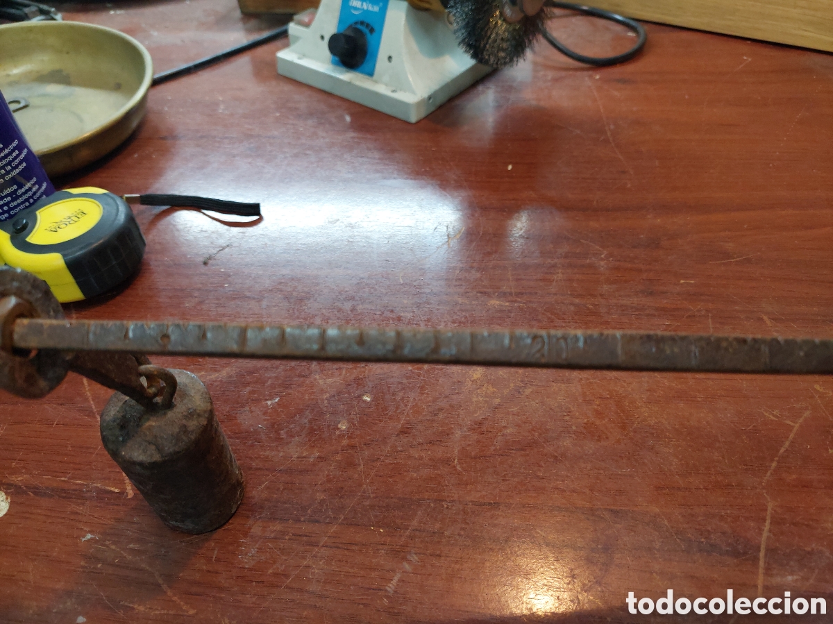 Antig&uuml;edades: Balanza monoplato. Completa. - Foto 7