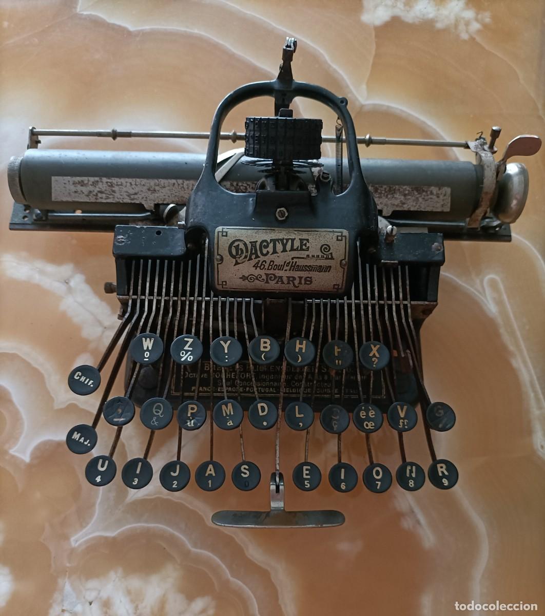Antig&uuml;edades: DACTYLE MAQUINA DE ESCRIBIR DECADA DE 1.890 - Foto 3