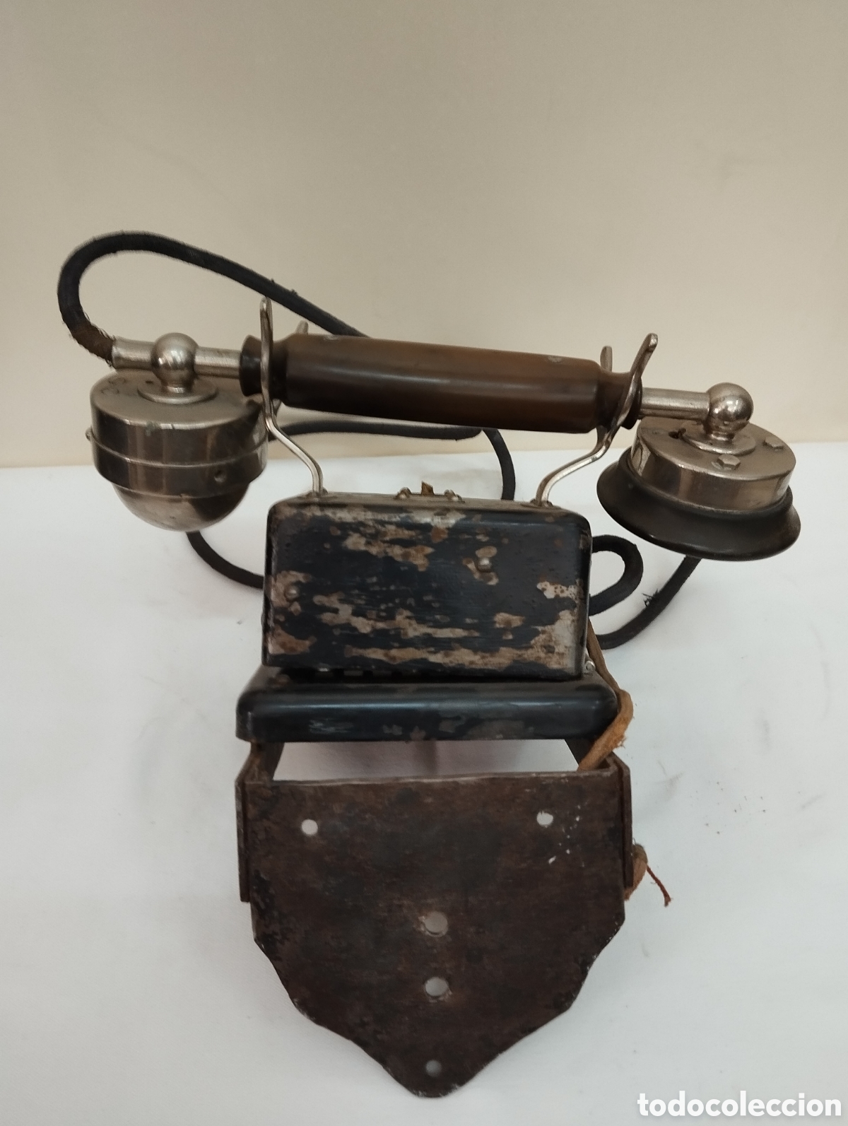 Tel&eacute;fonos: Tel&eacute;fono antiguo de hierro - Foto 10