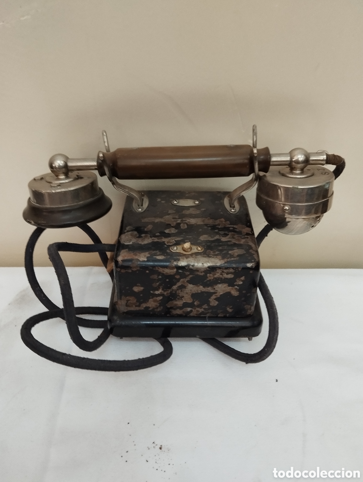 Tel&eacute;fonos: Tel&eacute;fono antiguo de hierro - Foto 11