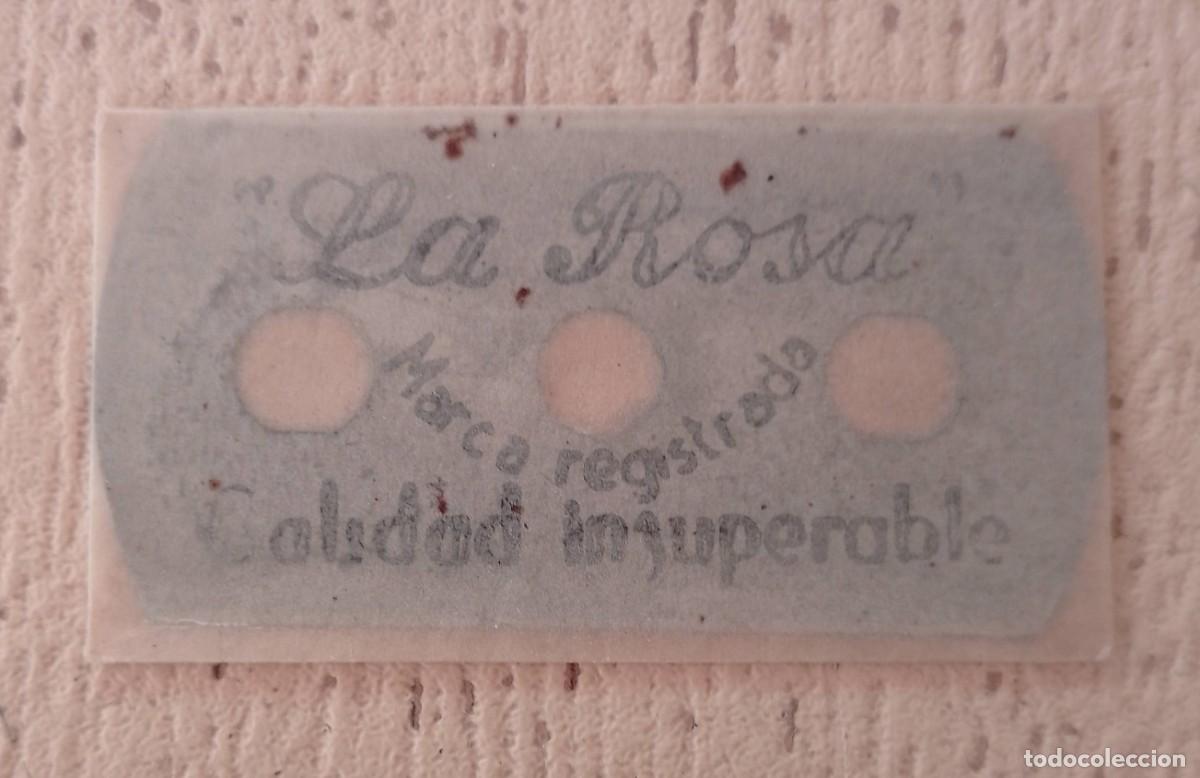 Antig&uuml;edades: Hoja de afeitar La Rosa - Foto 5