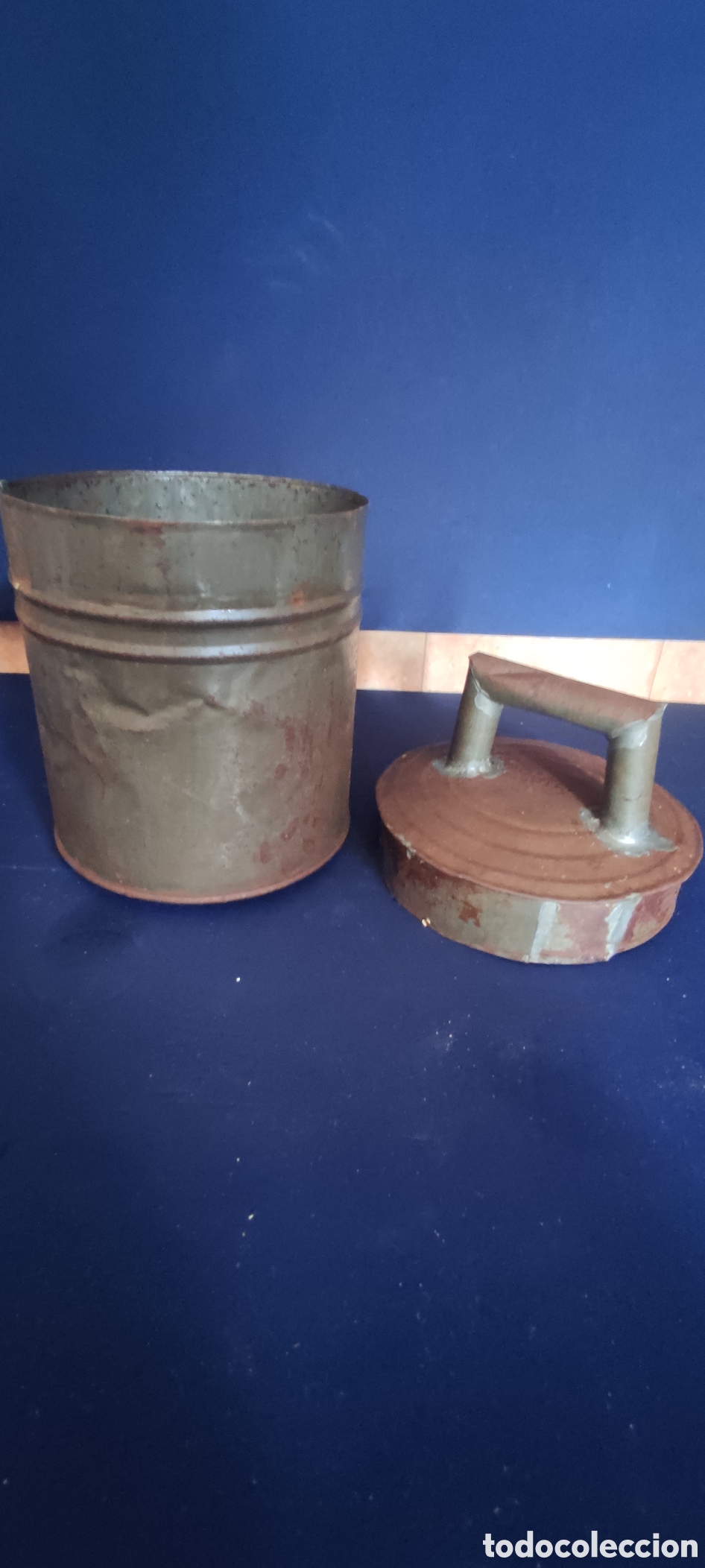 Antig&uuml;edades: ANTIGUA HELADERA HOJALATA - Foto 7