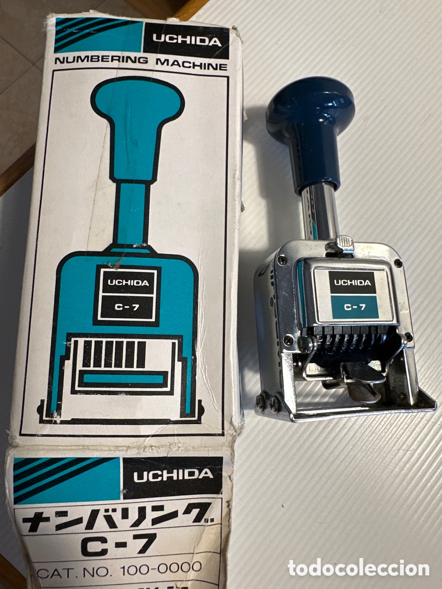 Antig&uuml;edades: Selladora numerica Uchida - Foto 1