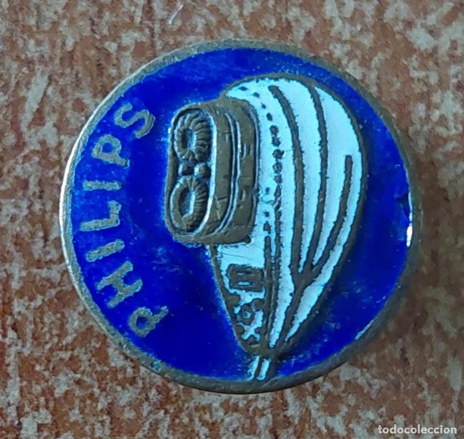 Antig&uuml;edades: Emblema maquinilla afeitar philips - Foto 1