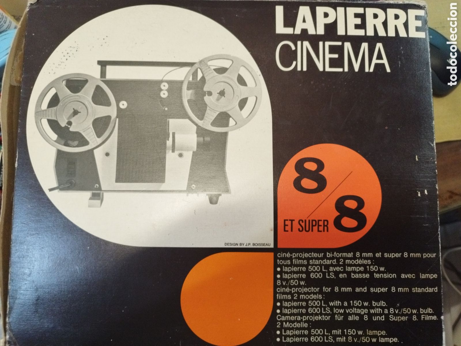 Antig&uuml;edades: C&aacute;mara francesa. Lapierre cinema 8/8 etc super. Funciona - Foto 1