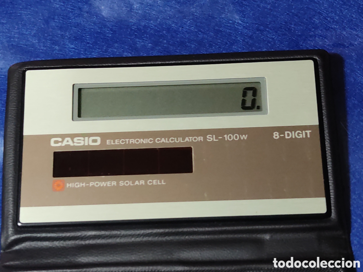 Antig&uuml;edades: Calculadora Casio solar SL - 100W. - Foto 2