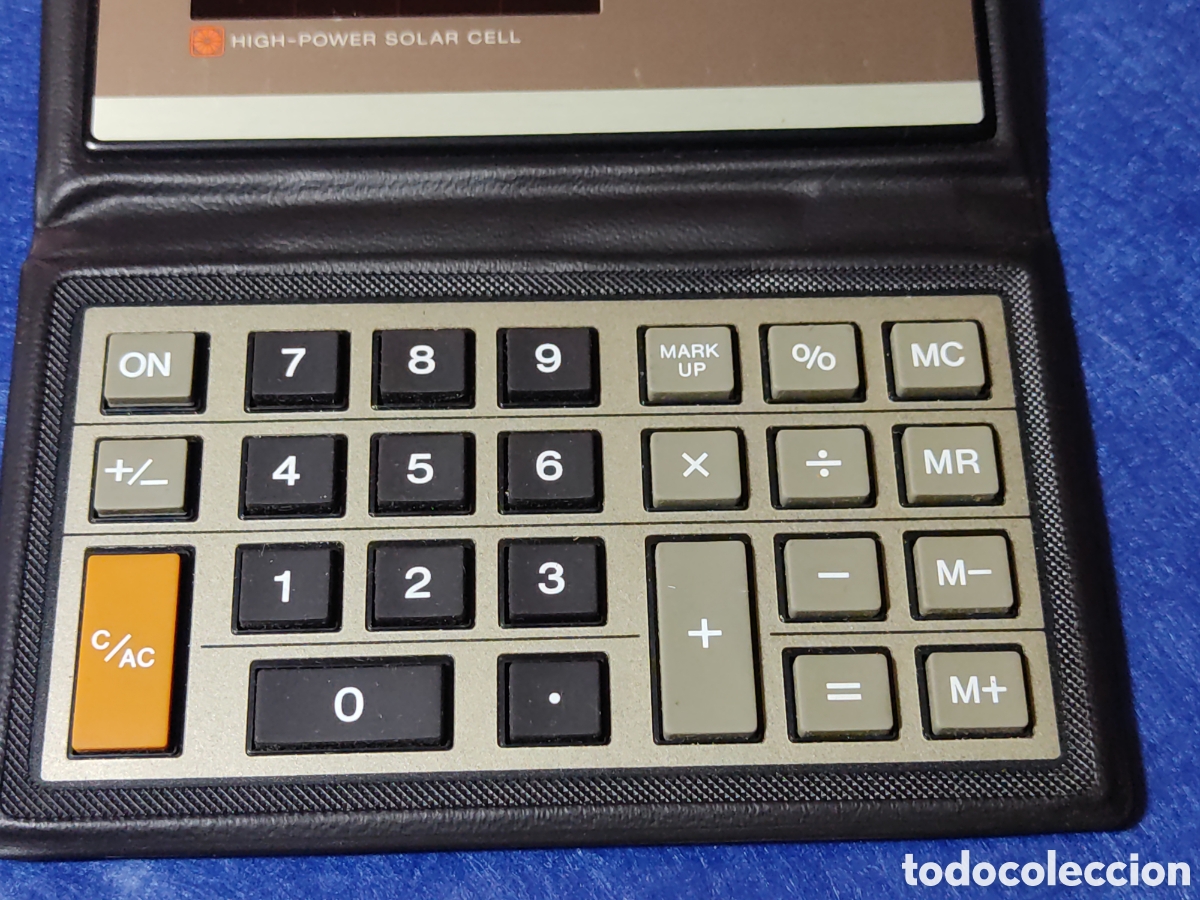 Antig&uuml;edades: Calculadora Casio solar SL - 100W. - Foto 3