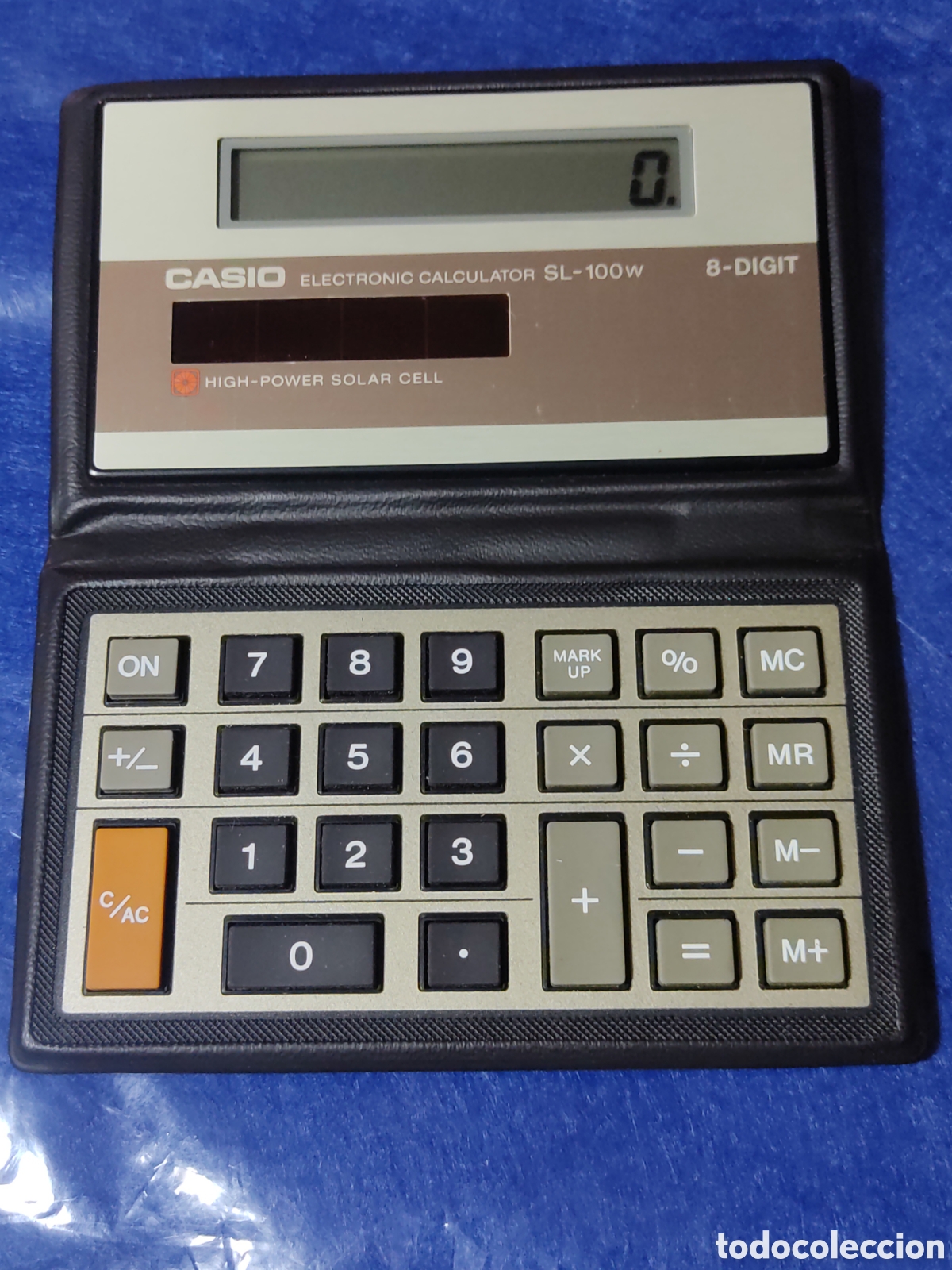 Antig&uuml;edades: Calculadora Casio solar SL - 100W. - Foto 1