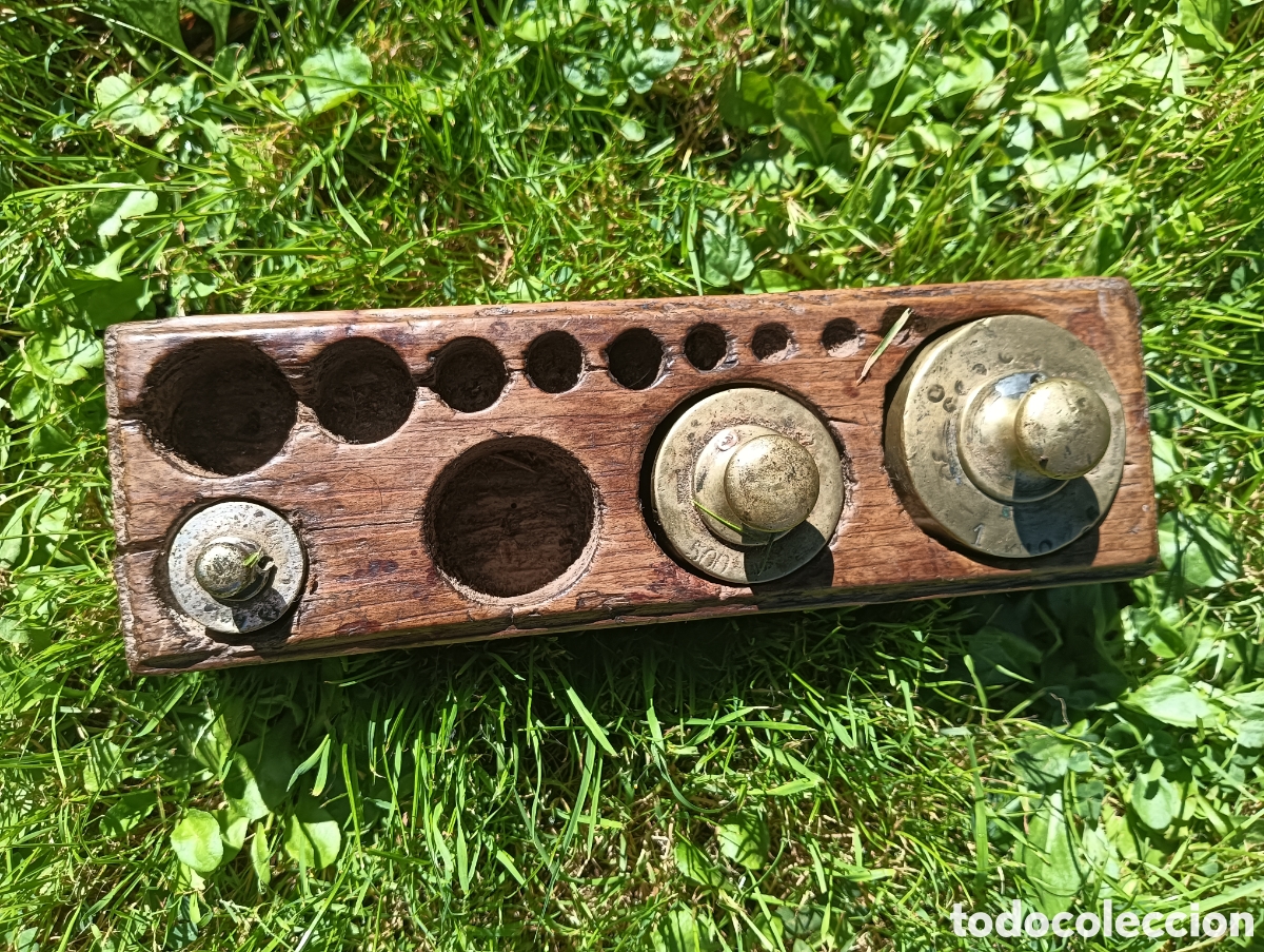 Antig&uuml;edades: Juego de pesas incompleto - Foto 5