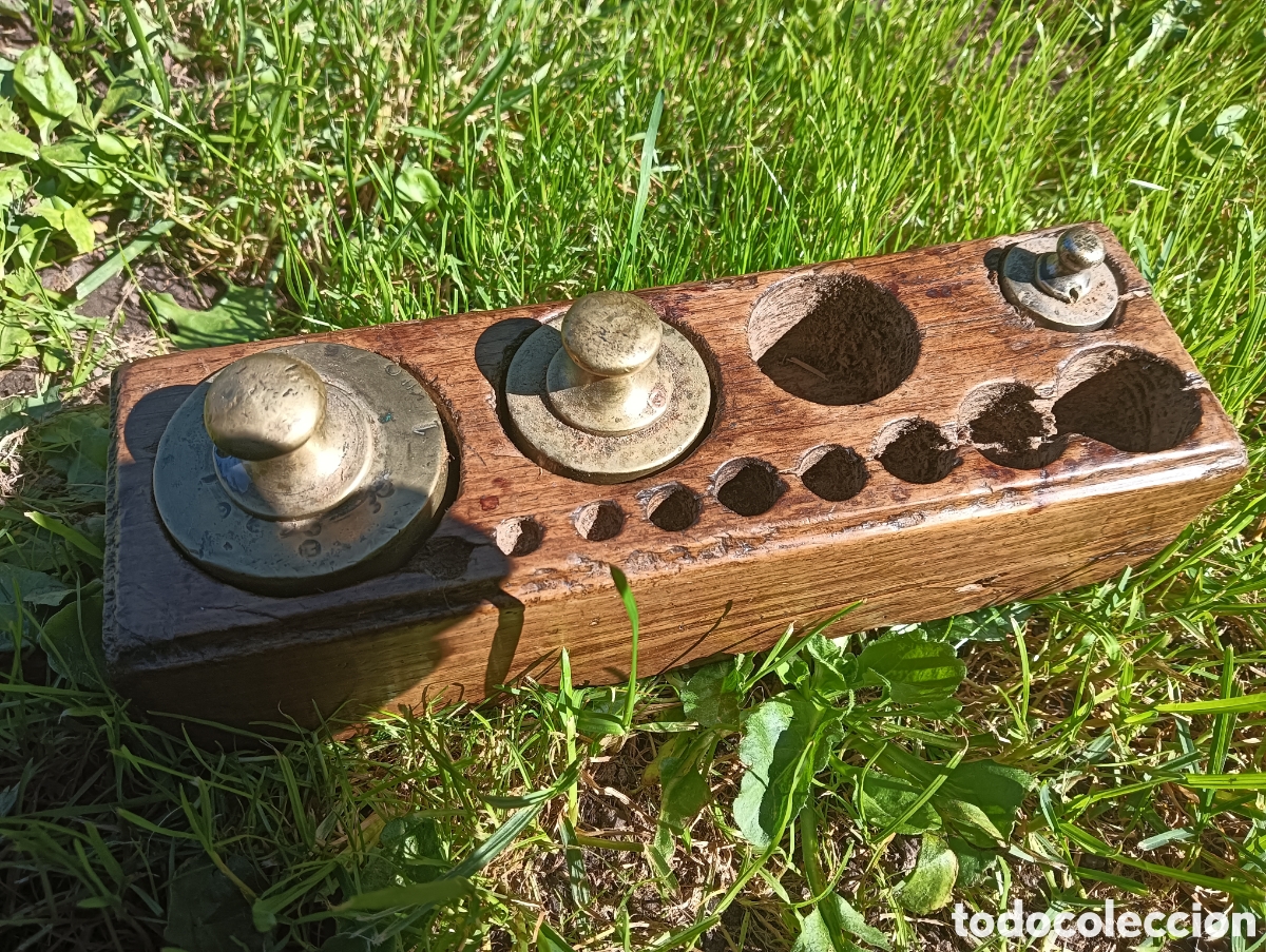 Antig&uuml;edades: Juego de pesas incompleto - Foto 8