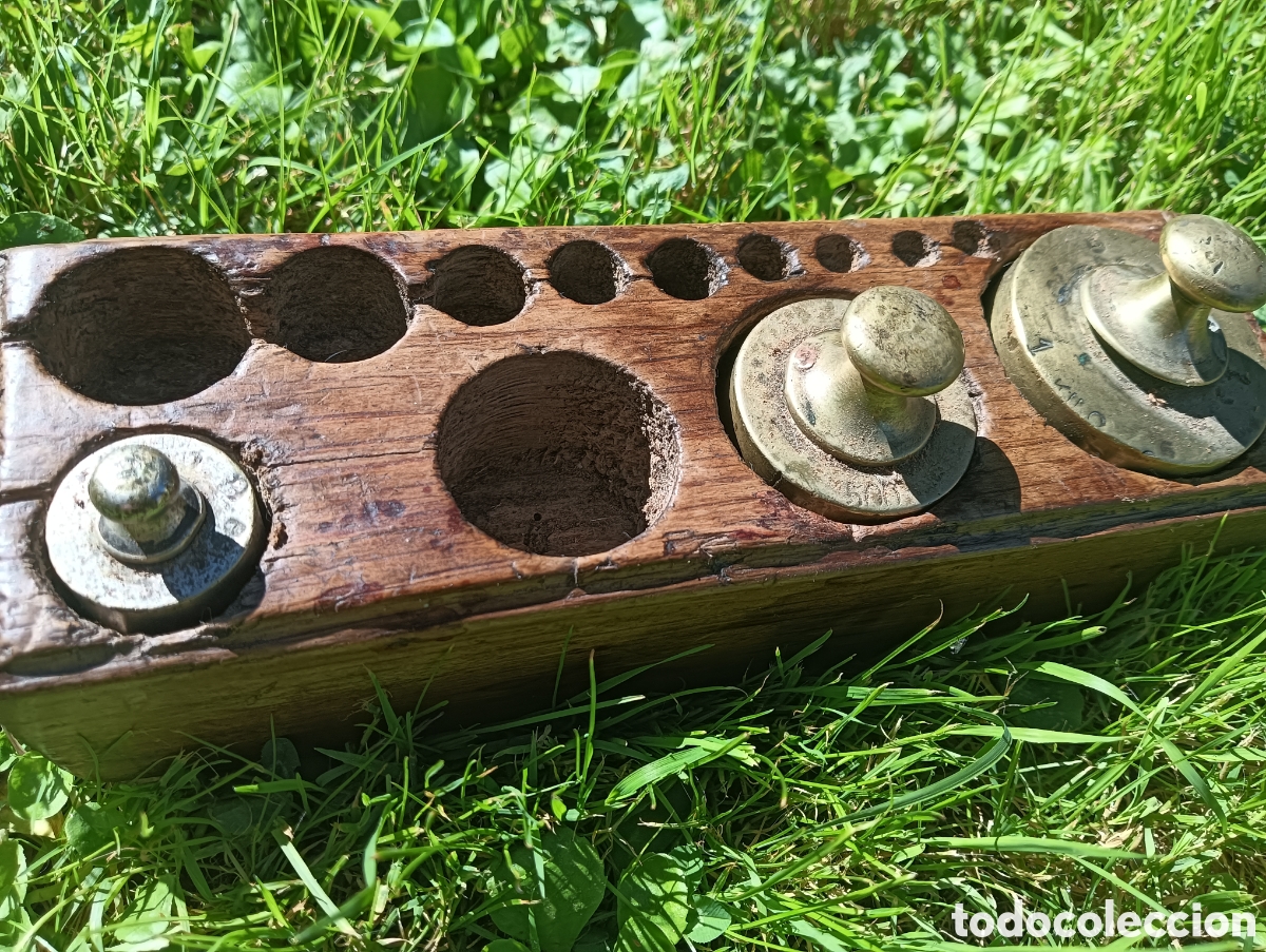 Antig&uuml;edades: Juego de pesas incompleto - Foto 12