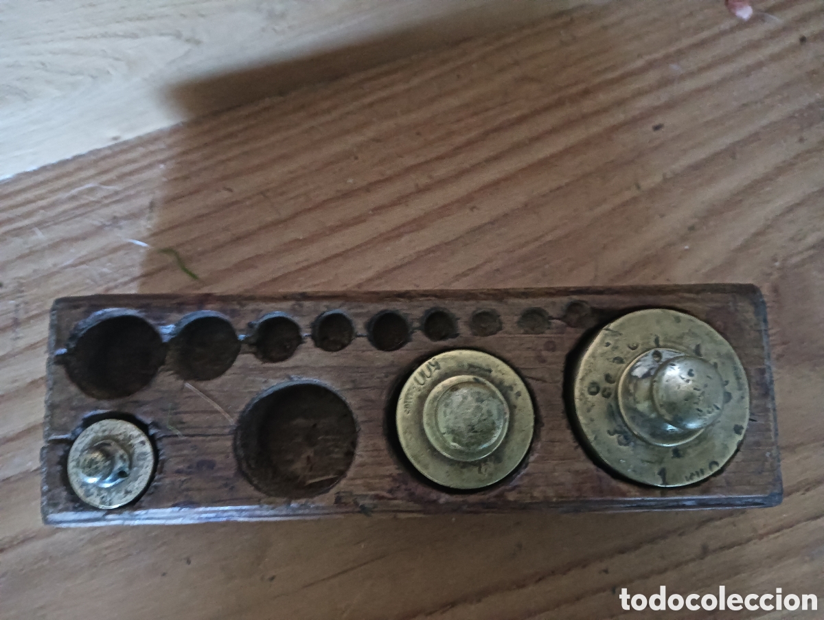 Antig&uuml;edades: Juego de pesas incompleto - Foto 13
