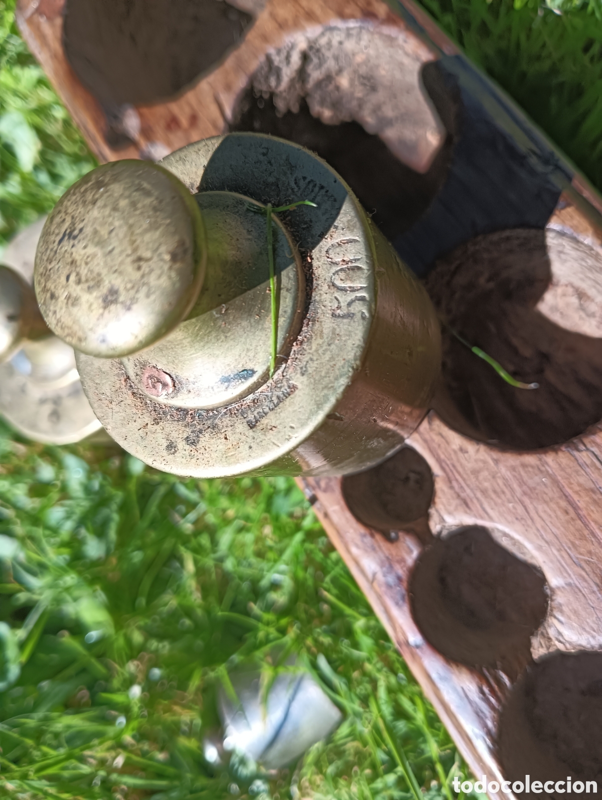 Antig&uuml;edades: Juego de pesas incompleto - Foto 3