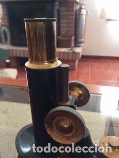 Antig&uuml;edades: microscopio ingles con caja original - Foto 4
