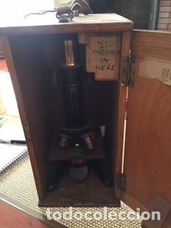 Antig&uuml;edades: microscopio ingles con caja original - Foto 6
